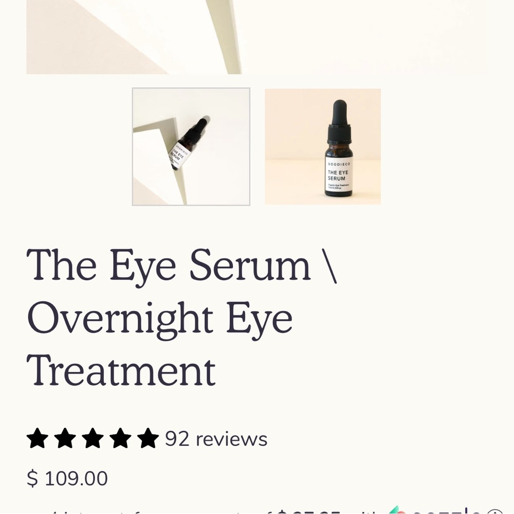 Goodieco eye serum